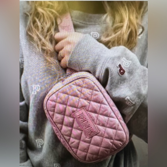 PINK Victoria's Secret Handbags - Victoria's Secret PINK Belt Bag Fanny Pack Zipper RARE Polyester / Nylon